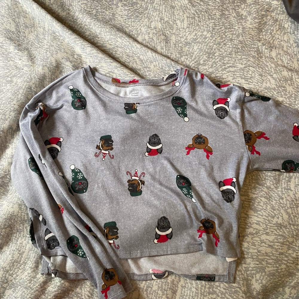 xmas grey long sleeve
